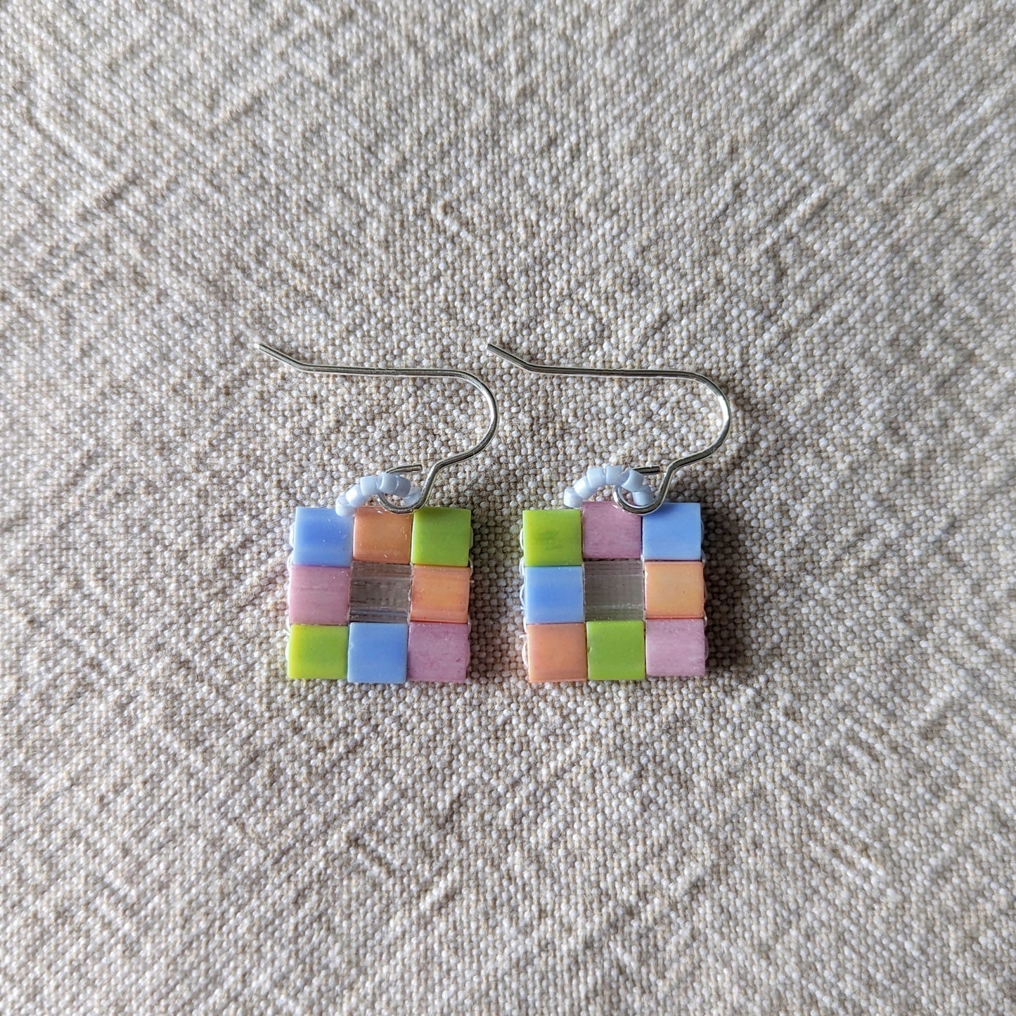 Pixel Earrings | Mini | Pastel Windows